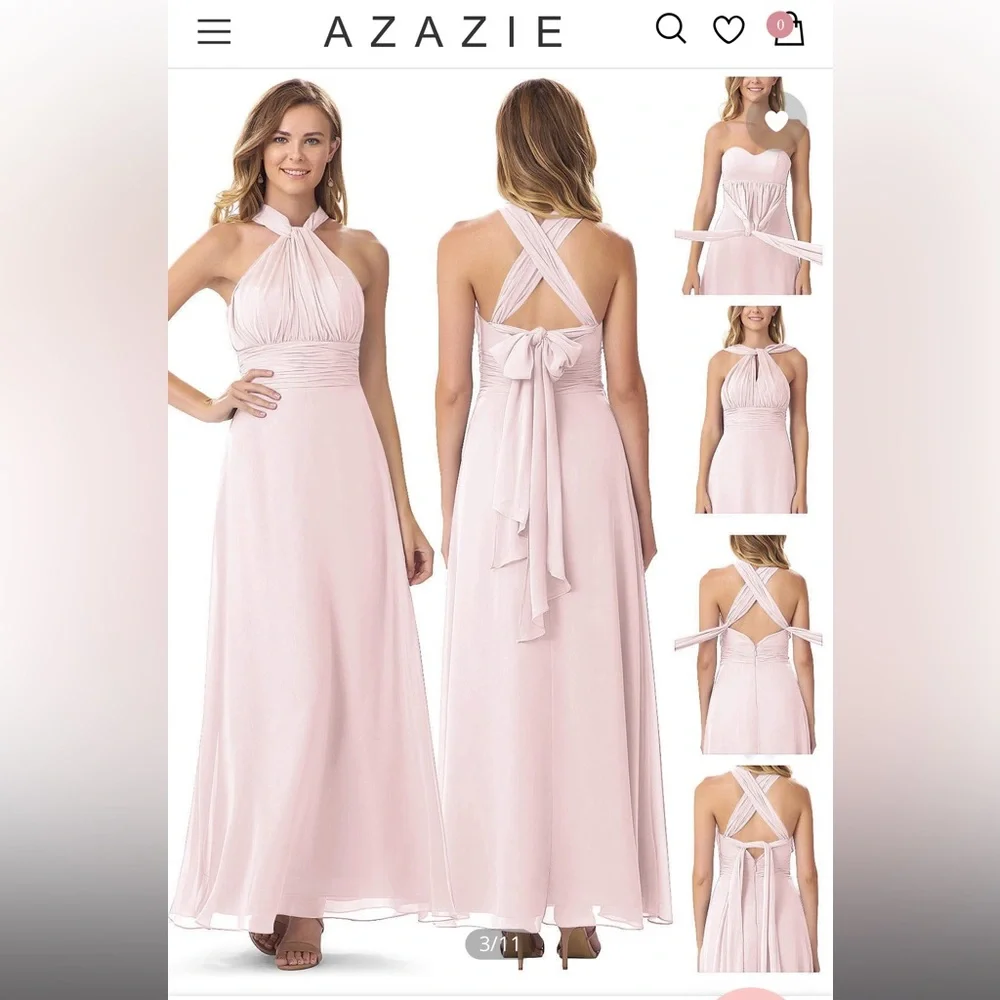 Azazie fifi multi wear style dress bridesmaid prom - Picture 7 of 9